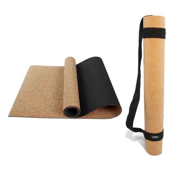Natural Cork Yoga Mat , Thick Eco Friendly Organic Accessories